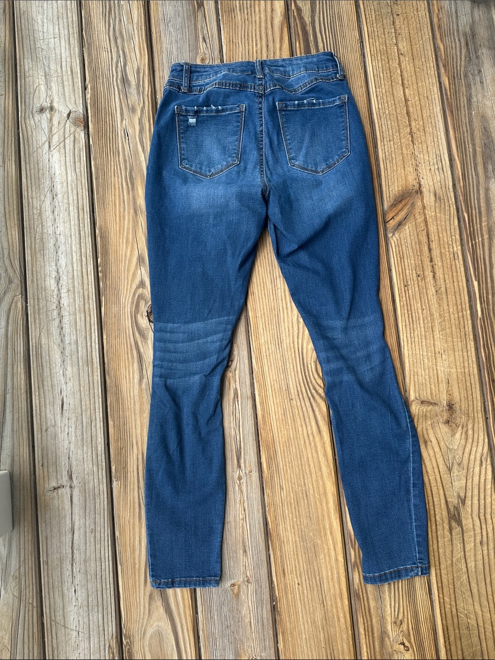 Rewash Blue Skinny Ripped Jeans - Picture 2 of 3